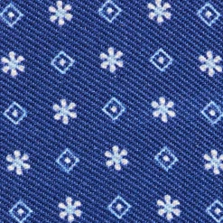 PORTAFOGLIO PICCOLO BLU In seta e pelle