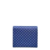 PORTAFOGLIO PICCOLO BLU In seta e pelle