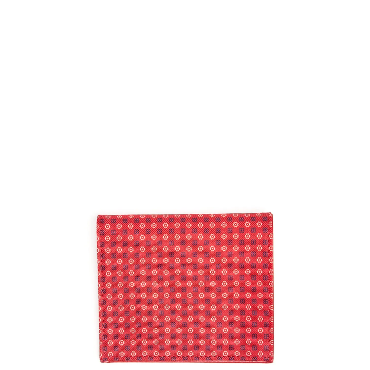 PORTAFOGLIO PICCOLO ROSSO In seta e pelle