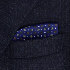 PORTAOCCHIALI BLUETTE In seta stampata a mano