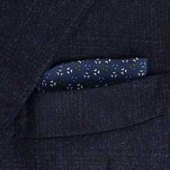 PORTAOCCHIALI BLUETTE In seta stampata a mano