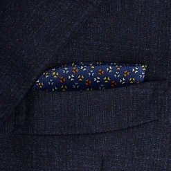 PORTAOCCHIALI BLUETTE In seta stampata a mano