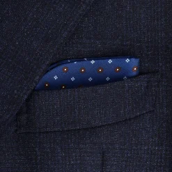 PORTAOCCHIALI BLUETTE In seta stampata a mano