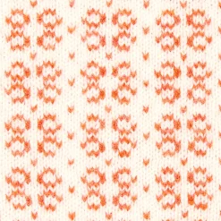 SCALDACOLLO ARANCIONE E BEIGE MICROFANTASIA In cashmere