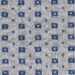 SCALDACOLLO BLU MICROFANTASIA In cashmere