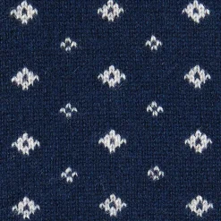 SCALDACOLLO BLU SCURO MICROFANTASIA In cashmere