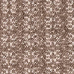 SCALDACOLLO MARRONE SCURO E BEIGE MICROFANTASIA In cashmere