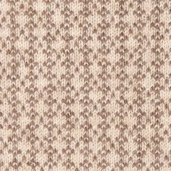 SCALDACOLLO MARRONE SCURO E BEIGE MICROFANTASIA In cashmere