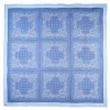 SCIALLE 135 AZZURRO In lana e seta