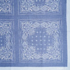 SCIALLE 135 AZZURRO In lana e seta