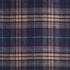 SCIARPA BICOLOR BLU IN SETA E CASHMERE Check