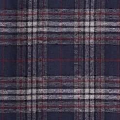 SCIARPA BICOLOR BLU SCURO IN SETA E CASHMERE Check