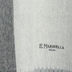 SCIARPA BICOLOR GRIGIO CHIARO IN LANA E CASHMERE Tinta unita