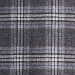 SCIARPA BICOLOR GRIGIO SCURO IN SETA E CASHMERE Check