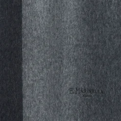SCIARPA BICOLOR GRIGIO SCURO IN LANA E CASHMERE Tinta unita