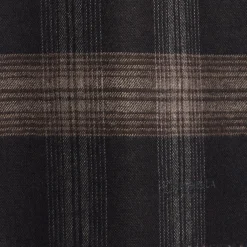 SCIARPA BICOLOR MARRONE IN SETA E CASHMERE Check