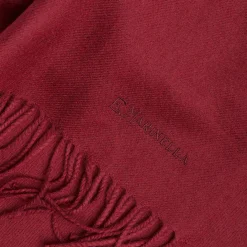 SCIARPA TINTA UNITA BORDEAUX In lana