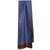 SCIARPA TUBOLARE AZZURRO POLVERE IN SETA TWILL Classic daisy