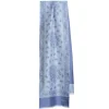 SCIARPA TUBOLARE AZZURRO POLVERE IN SETA TWILL Paisley