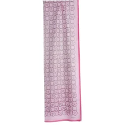 SCIARPA TUBOLARE IN VOILE DI COTONE E SETA ROSA Fiore monogram 100