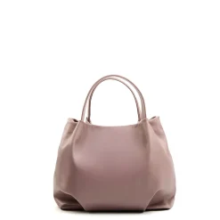 SOFT BAG ROSAIn pelle liscia