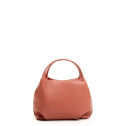 SOFT MINI BAG ARANCIONE SCURO In pelle liscia