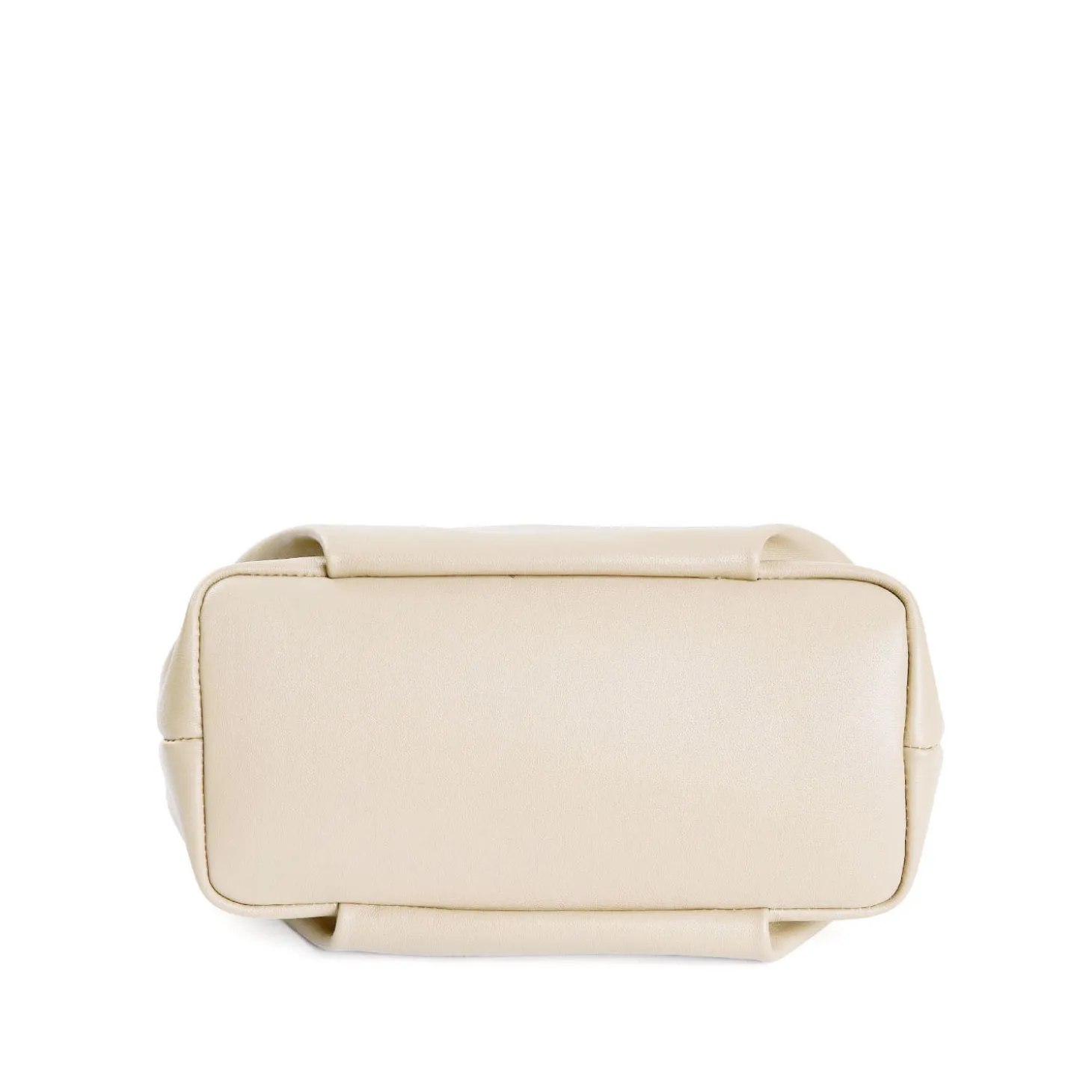 SOFT MINI BAG BEIGE POLVERE In pelle liscia