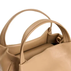 SOFT MINI BAG CUOIO POLVERE In pelle liscia