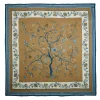 STOLA BEIGE 140 IN LANA E CASHMERE Albero della vita