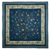 STOLA BLU 140 IN LANA E CASHMERE Albero della vita