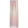 STOLA IN VOILE DI COTONE E SETA ARANCIONE Fiore monogram 100