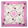 STOLA ROSA 115 IN LANA, SETA E CASHMERE Nappine e chiavi