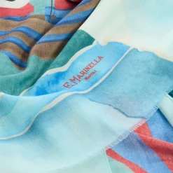 STOLA VERDE IN CASHMERE Collezione floreale