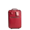 TROLLEY SEMIRIGIDO ROSSO In pelle martellata