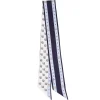 TWILLY IN SETA BLU SCURO Logo em