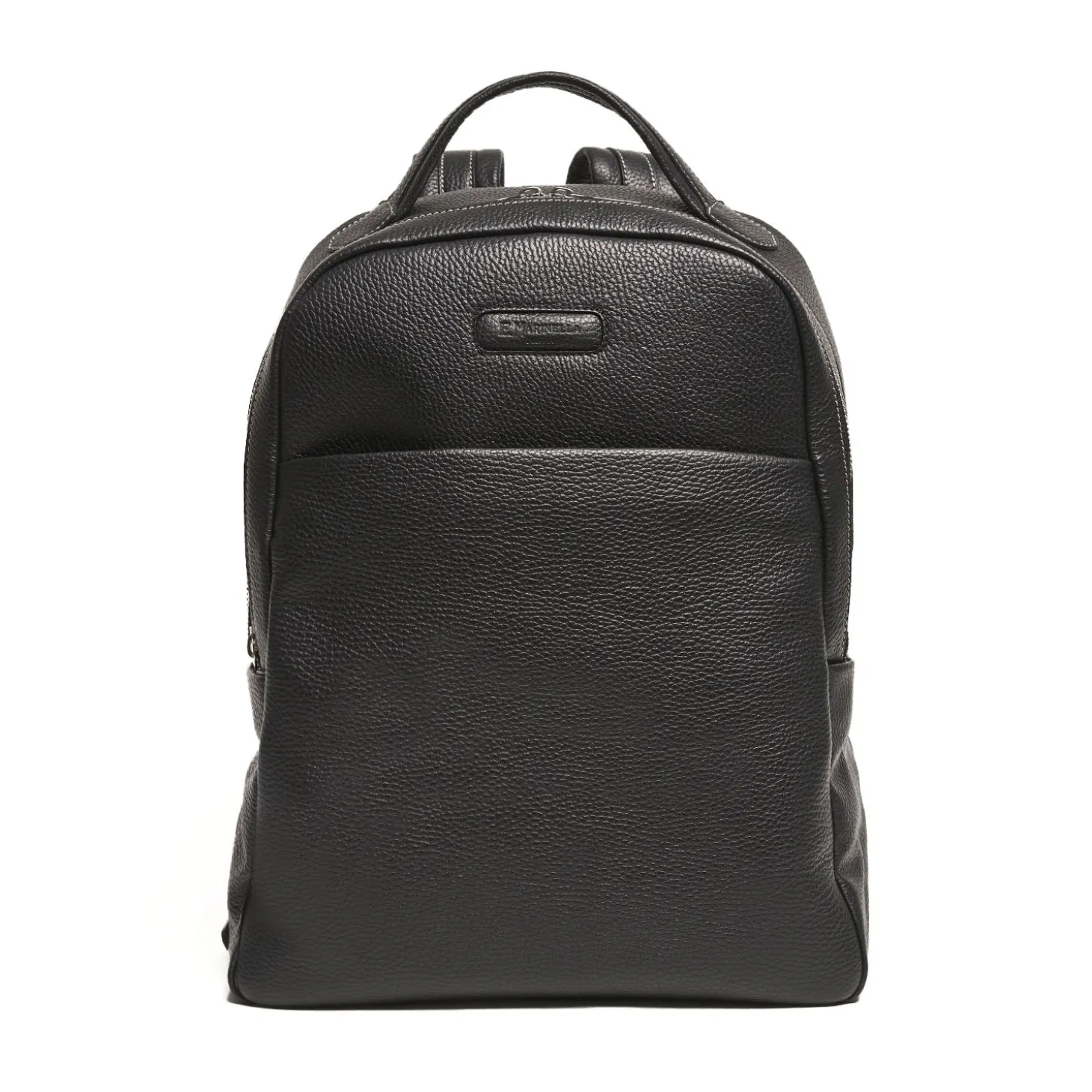 ZAINO NERO IN PELLE Con schienale rinforzato
