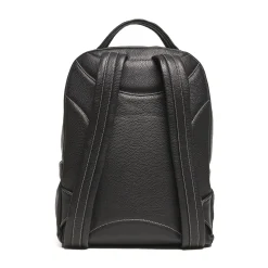 ZAINO NERO IN PELLE Con schienale rinforzato